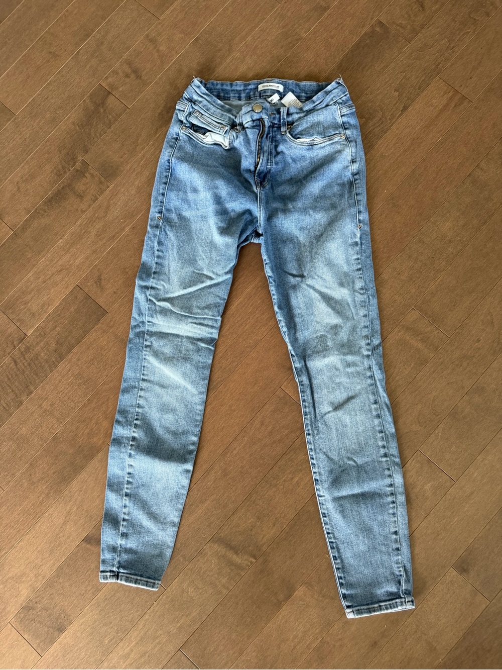 Good American Light Blue Skinny Jeans - Stretch Denim